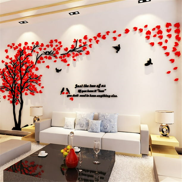 3d Vase Wall Murals for Living Room Bedroom Sofa Backdrop Tv Wall Background Originality Stickers Gift DIY Wall Decal Wall Decor Wall Decorations Red, 30 X 12 inches Mpoufe INC 6107168 